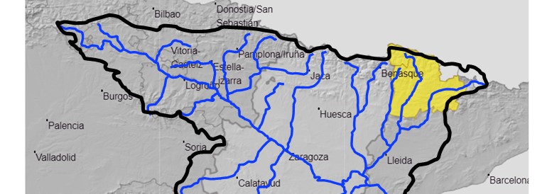 AVISO HIDROLÓGICO - Debido a las lluvias, se intensifica la vigilancia en cauces con cuenca vertiente pequeña y barrancos, en las cuencas altas del Garona, Noguera Ribagorzana, Noguera Pallaresa y Segre, en Lleida